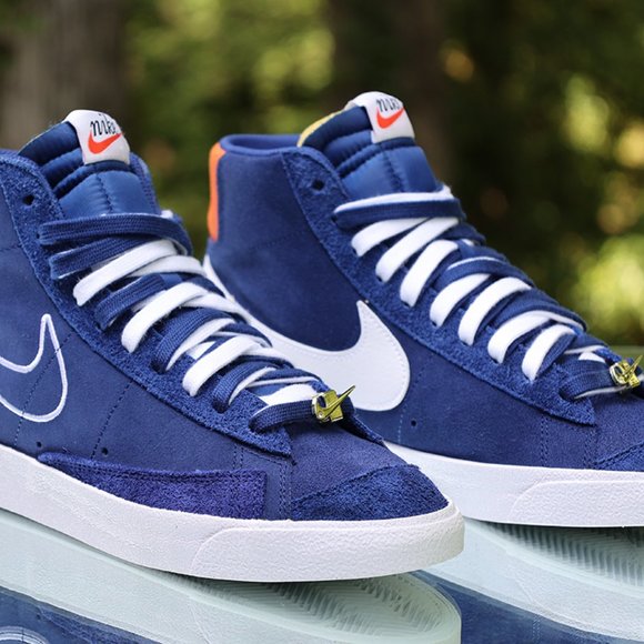 Nike Blazer Mid 77 First Use Deep Royal Blue Mens Size 10 - Picture 11 of 13